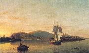 Fitz Hugh Lane Camden Mountains from the South Entrance to the Harbor Sweden oil painting artist